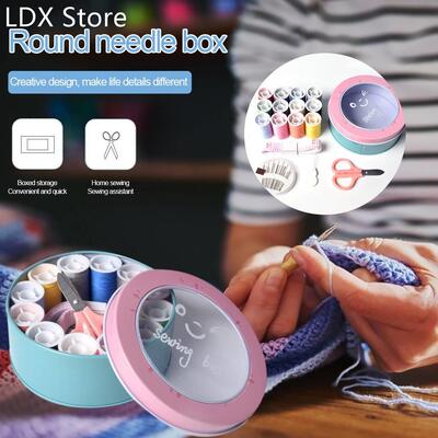 Home Travel box Sewing kit Thread Threader Needle Tape Measu