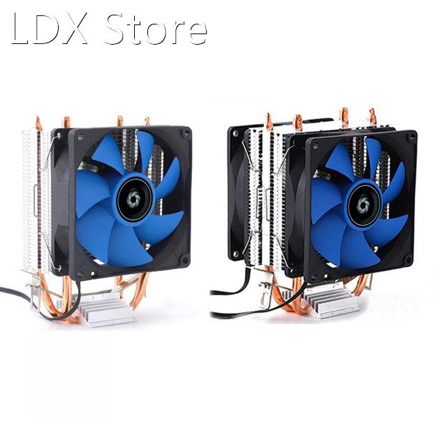 X200 Cpu Cooler Radiator Fan 2 Heat Pipes 3 Pin 2000rpm Quie