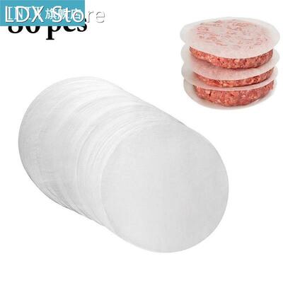 80Pcs/Set 4.33in Patty Papers Round Multiuse Hamburg