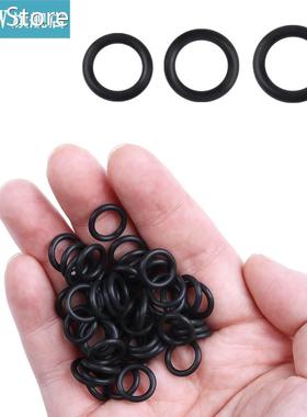 100 Pcs Black Rubber O-Rings Indicator Seal Gasket for Worms
