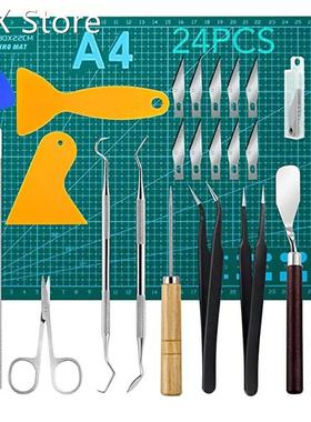 24 PCS Precision Craft Weeding Tools Kit 适用于 Weeding Viny