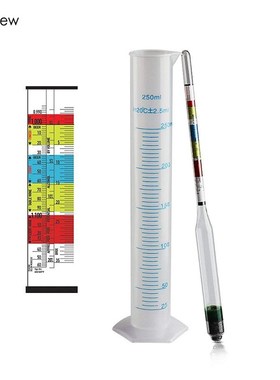 Triple Scale Hydrometer for Beer / Wine Home Brewing Making