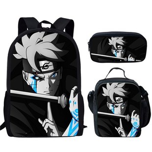 2020 New Boruto Naruto Boys School Bags 3pcs/set Backpack S