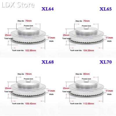 1PCS XL 64 Teeth To 80 Teeth Synchronous Wheel Process Bore