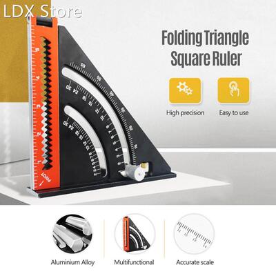 Triangle Ruler Folding Triangle Square Ruler Goniometer Mult
