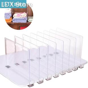 2 Pcs Clear Acrylic Shelf Dividers for Closet Wood Closets S