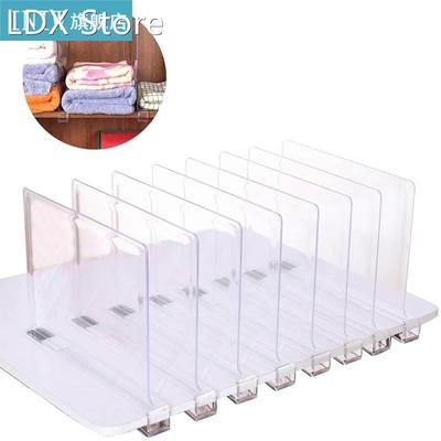 2 Pcs Clear Acrylic Shelf Dividers for Closet Wood Closets S