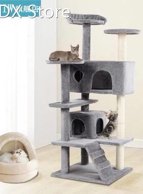 Large Cat Climbing Frame Cat Nest Scratch Board Jumping Plat