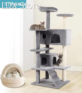 Large Cat Climbing Frame Cat Nest Scratch Board Jumping Plat