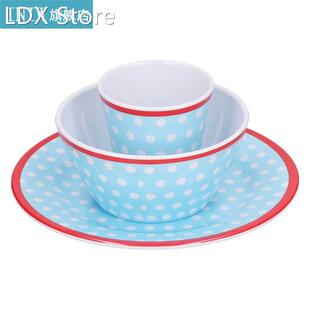 Tableware Food Container Bowl Salad Plate Set Imitation Porc