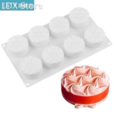 1pc Food Grade Silicone Mousse Flowers Pattern Molds Creativ