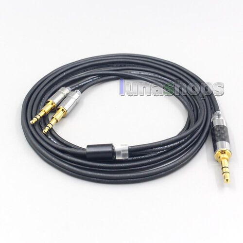 LN007130 Black 99% Pure PCOCC Earphone Cable For Oppo PM 1