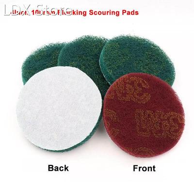 4 Inch 100mm 180 Grit 320 Grit Flocking Scouring Pad Back Ve