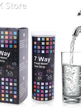 50 strips 7 in 1 Water Quality Test PH Nitrate Chlorine Alka