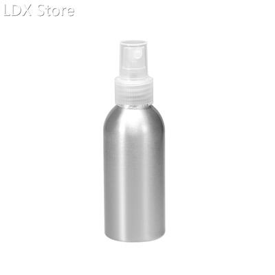 3oz/100ml Aluminium Spray Bottle with Clear Sprayer Empty Re
