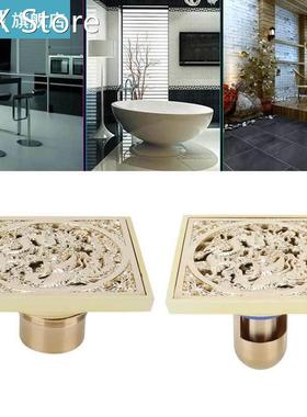 10X10cm Copper Floor Drain Anti Odor Deodorant Toilet Bathro