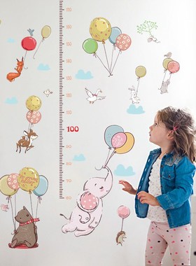 Cute Creative Balloon Animal Child Height Measurement Wall S