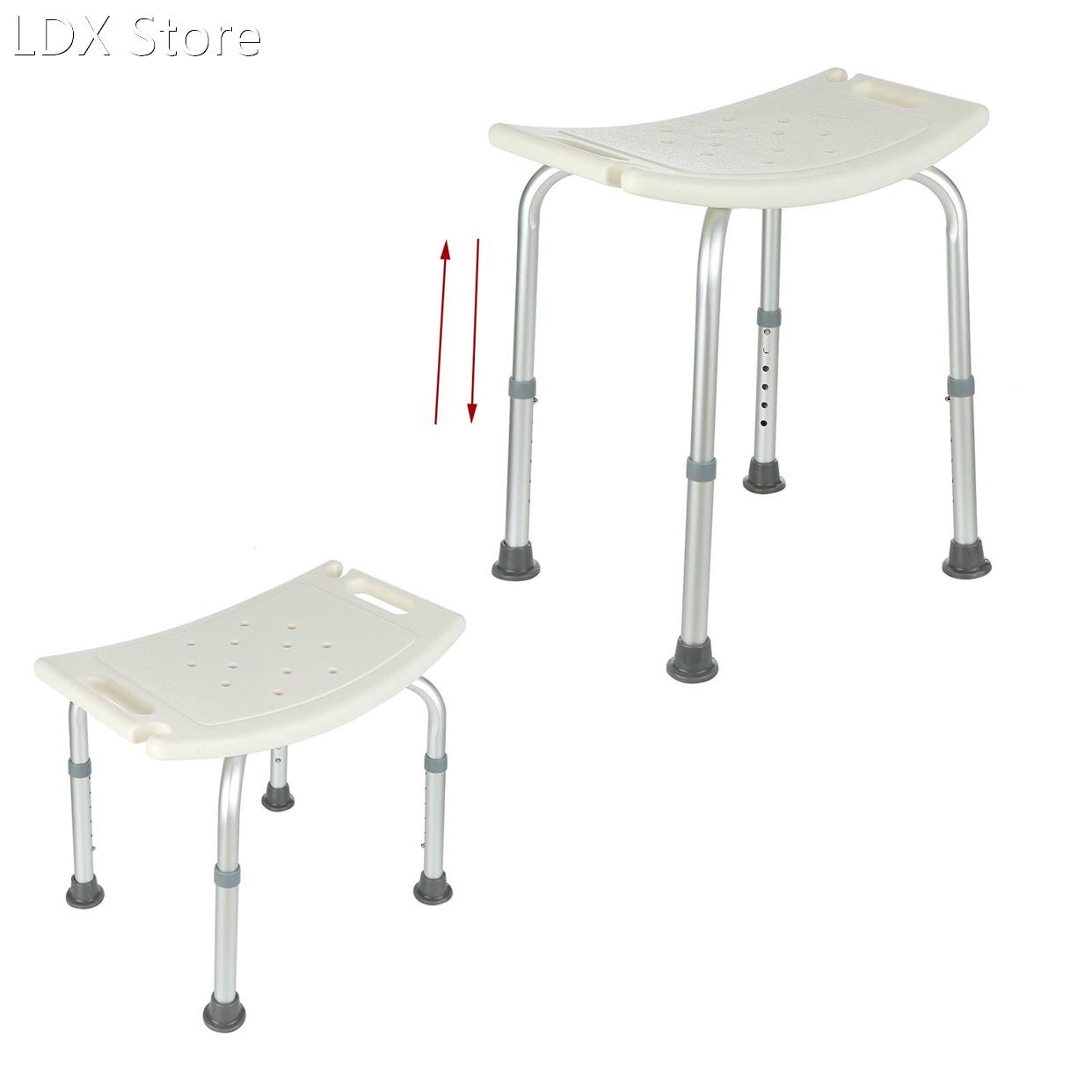 7 Gears Height Adjustable Elderly Bath Tub Shower Chair Benc