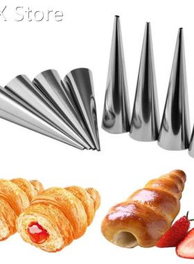 12pcs High Quality Conical Tube Cone Roll Moulds Stainless S