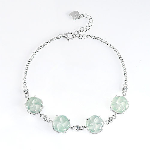 翠莹福天然翡翠蓝水冰种