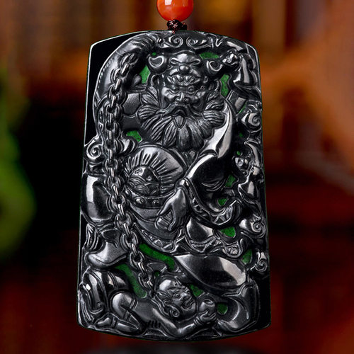 翠莹福天然翡翠冰种挂件