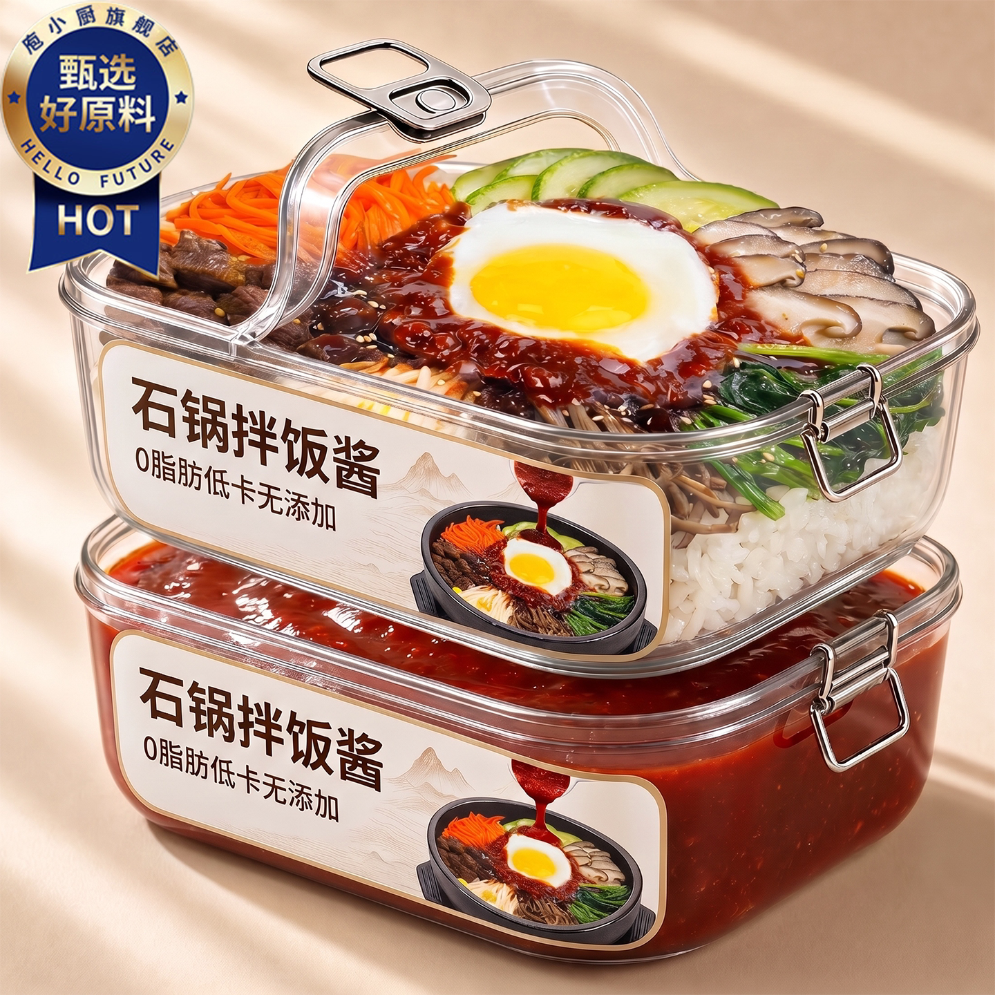 石锅拌饭酱正宗韩国韩式儿童官方旗舰店0脂原装进口商用低卡辣