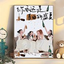 抽象数字油画diy填色治愈系丙烯油彩画人物成人涂色解压解闷手工