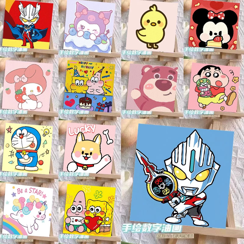 加厚实木画框/采用环保丙烯颜料