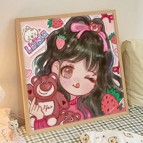 数字油画diy2023新款卡通油彩画