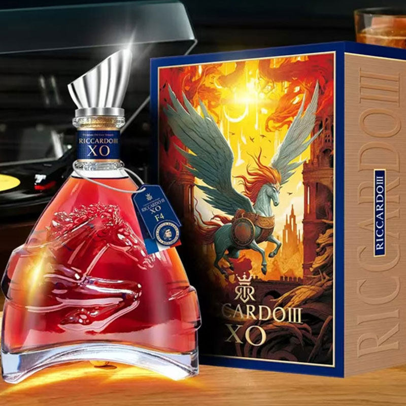 法国原液进口白兰地XO马年礼盒1000ml大瓶装