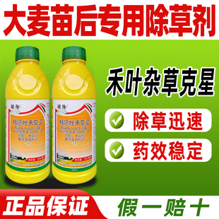 69克每升精噁唑禾草灵大麦苗后专用除草剂大麦田除草正品农药