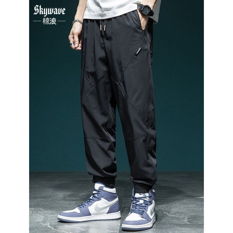 2026新款速干休闲裤男宽松大码工装裤子夏季潮牌冲锋裤冰丝运动裤