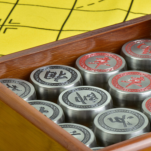 钛雕刻个性定制棋子专业设计来图定制双面刻单位礼品