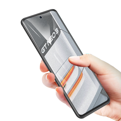 realmeGTneo3磨砂水凝膜全屏贴合