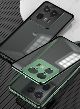 金属边框摩托罗拉motoX50Ultra手机壳新款motox40保护壳X50超薄磨砂X40散热ultra全包防摔高级感外壳男士高端