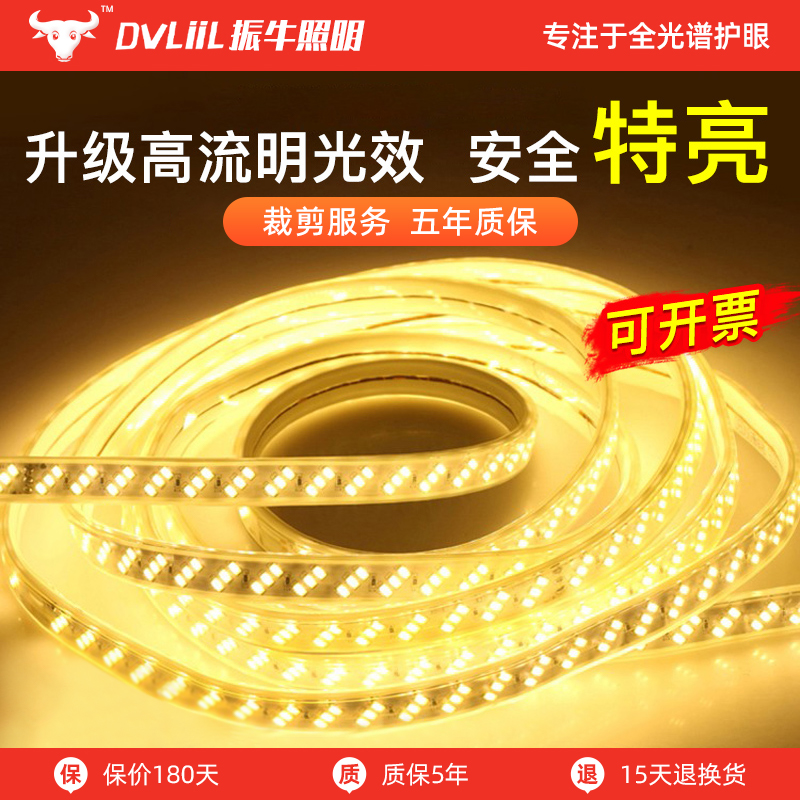 振牛三色灯带家用防水