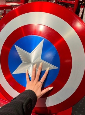 美国队长盾牌全金属1比1漫威周边手持道具创意墙面装饰盾牌工业风
