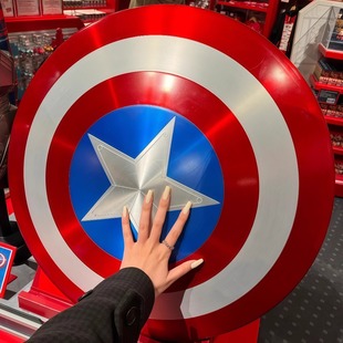 美国队长盾牌全金属1比1漫威周边手持道具创意墙面装 饰盾牌工业风