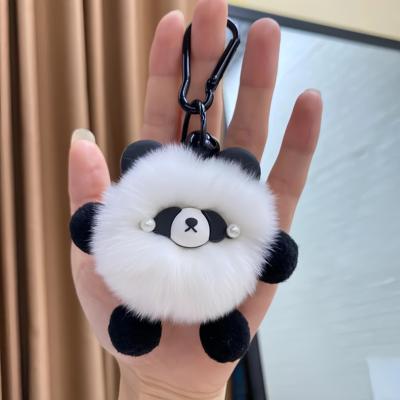 原来还有这么好看的小熊猫钥匙扣