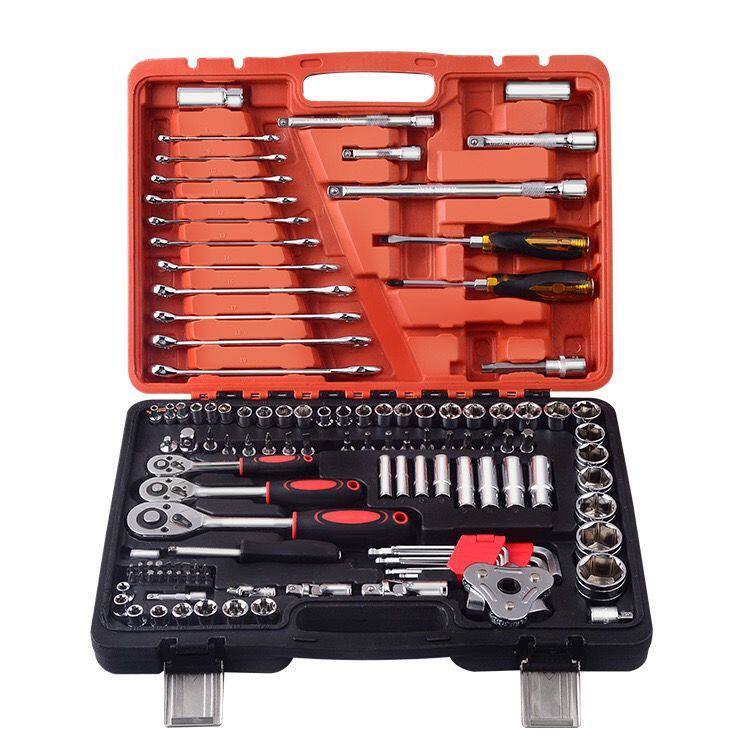 新修工具大全套装汽车维修150件121件套k管套筒棘轮扳手工具箱套