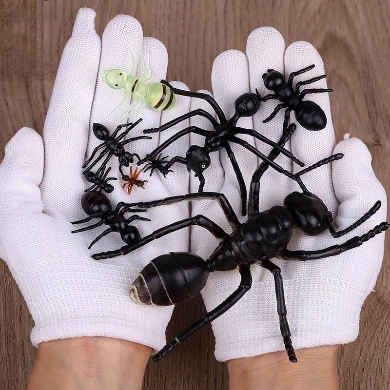 博彷真大小蚂蚁昆虫模型塑胶彷真动物儿童玩具多足大头蚂蚁影视道