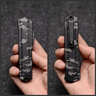 Microtech美国微技术爪标Cypher暗码II数码版1242-3PXC铝手柄配件