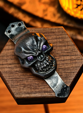 SteelFlame美国钢火背夹EDC刀背夹三孔紫色眼宝石背夹