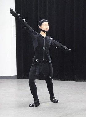 新款动作捕捉衣服动捕服毛面贴Marker球【进口面料 高弹 高耐磨】