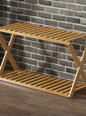 楠竹花架子简易阳台多层收纳架室内外多肉绿萝花盆实木置物架落地