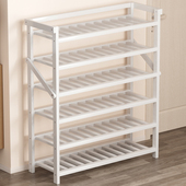 简易经济型实木宿舍家用门口多层收纳小鞋 楠竹鞋 架子免安装 柜落地