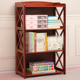 楠竹书架简易收纳架客厅多层储物柜厨房置物架学生实木小书柜落地