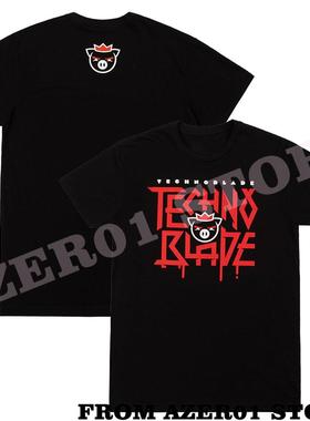 Technoblade Tee Techno Agro Wordmark Sword Dream Tshirt 短袖