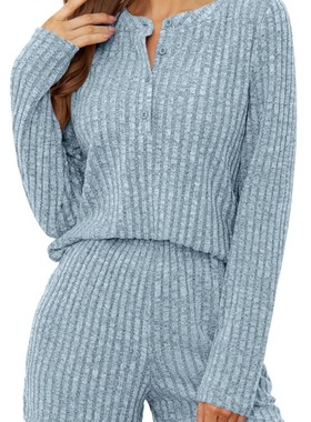 2024 long sleeved sandpit strip casual two-piece set