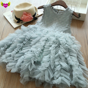 Princess Girl Dress Summer Party tutu Kids Dresses for Girls